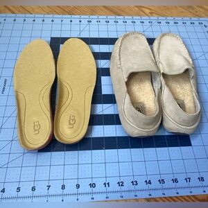 UGG Men’s Upshaw Leather Slip-on Loafer/ Slippers Interchangeable Insoles Size 8